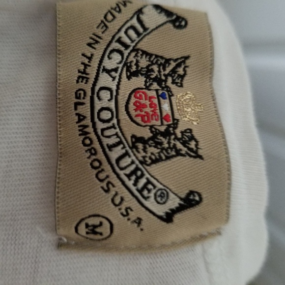 Retro Juicy Couture nwot Medium velourprint tshirt - Picture 7 of 8